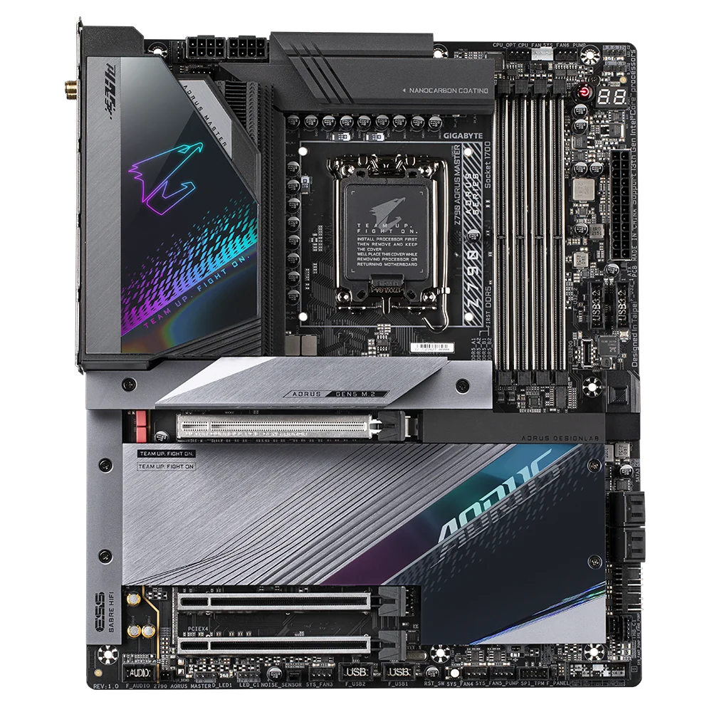 GIGABYTE Z790 AORUS MASTER Used Motherboard Supports Intel 13 and 12th Gen Core Series CPU with DDR5 128GB Memory Socket