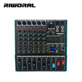 TK6 Professional Audio Digital Mixer Mixing Console DJ Sound USB Recorder Music Record Mixer