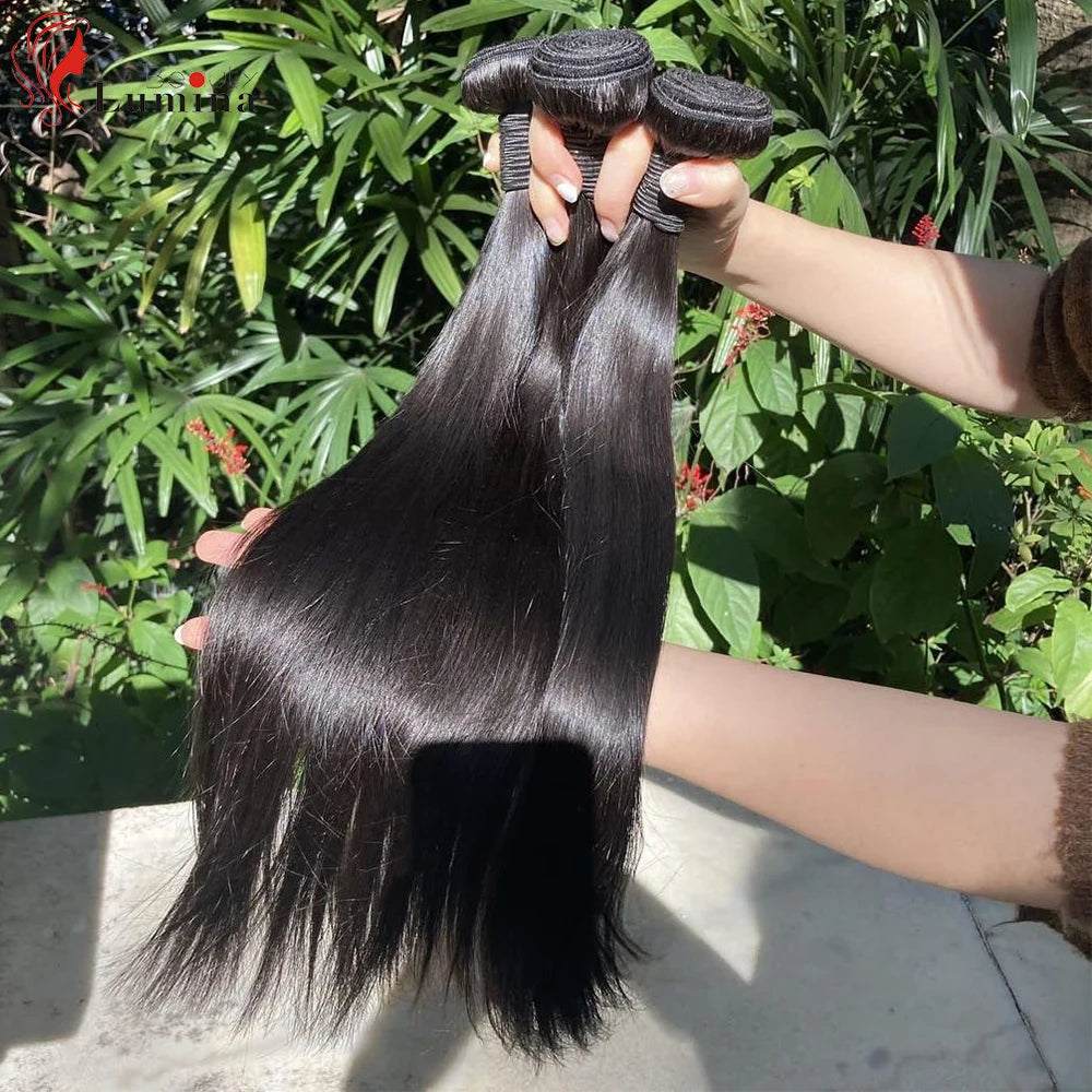 Malaysian Straight Hair Bundles 100% Remy Human Hair Extension Natural Color Bundles Straight Hair Weaves Can Buy 1 Piece 10-40