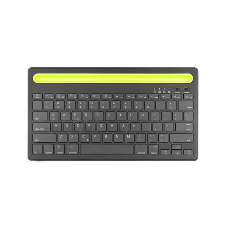 Black Wireless Silent Multi-Device Keyboard Mobile Phone Stylish Portable Convenient Universal Multi-device Wireless Keyboard Wi