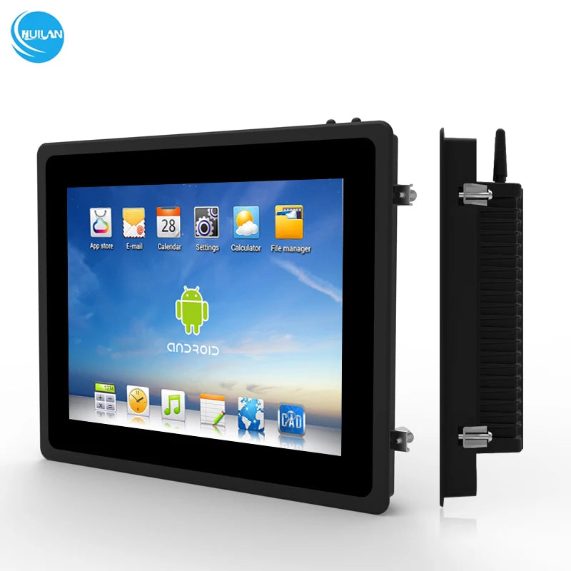 17'' Industrial Android Panel PC 10-Point Capacitive Touch IP65 Waterproof RK3288 Kiosk Stock
