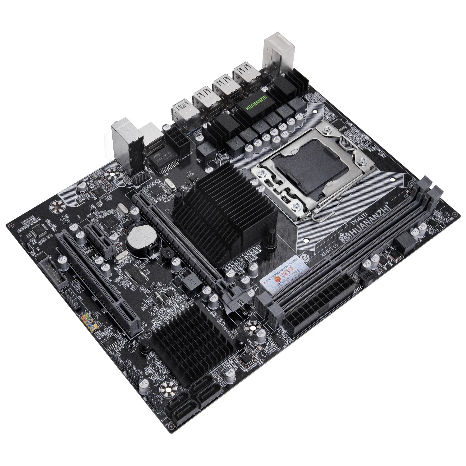 HUANANZHI X58 LGA 1366 X58 Motherboard Support RECC NON-ECC DDR3 and Xeon Processor USB3.0 AMD RX Series X5670 X5575 X5650 X5660