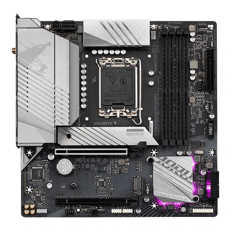 GIGABYTE B760M AORUS ELITE AX DDR4GIGABYTE Support 13th and 12th Gen Series Processors With Intel Socket LGA 1700