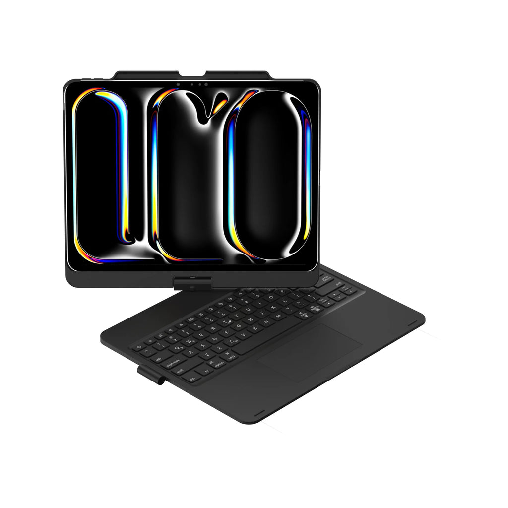 Easy Carried Pencil Holder Rotation Touchpad Keyboard Backlit Keyboard Case for iPad Pro 12.9 Case