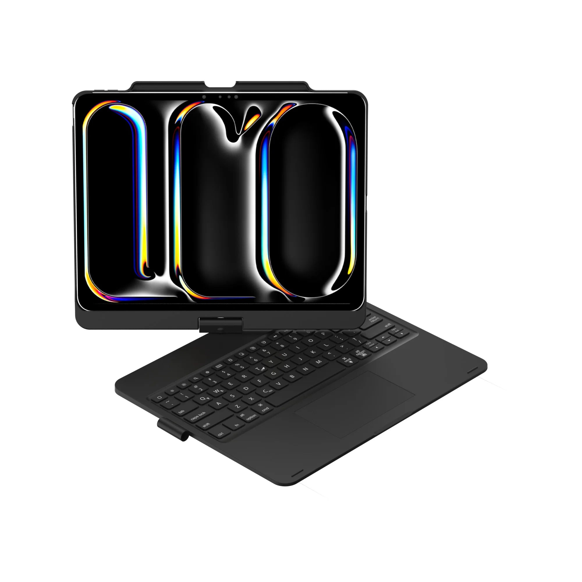 Easy Carried Pencil Holder Rotation Touchpad Keyboard Backlit Keyboard Case for iPad Pro 12.9 Case