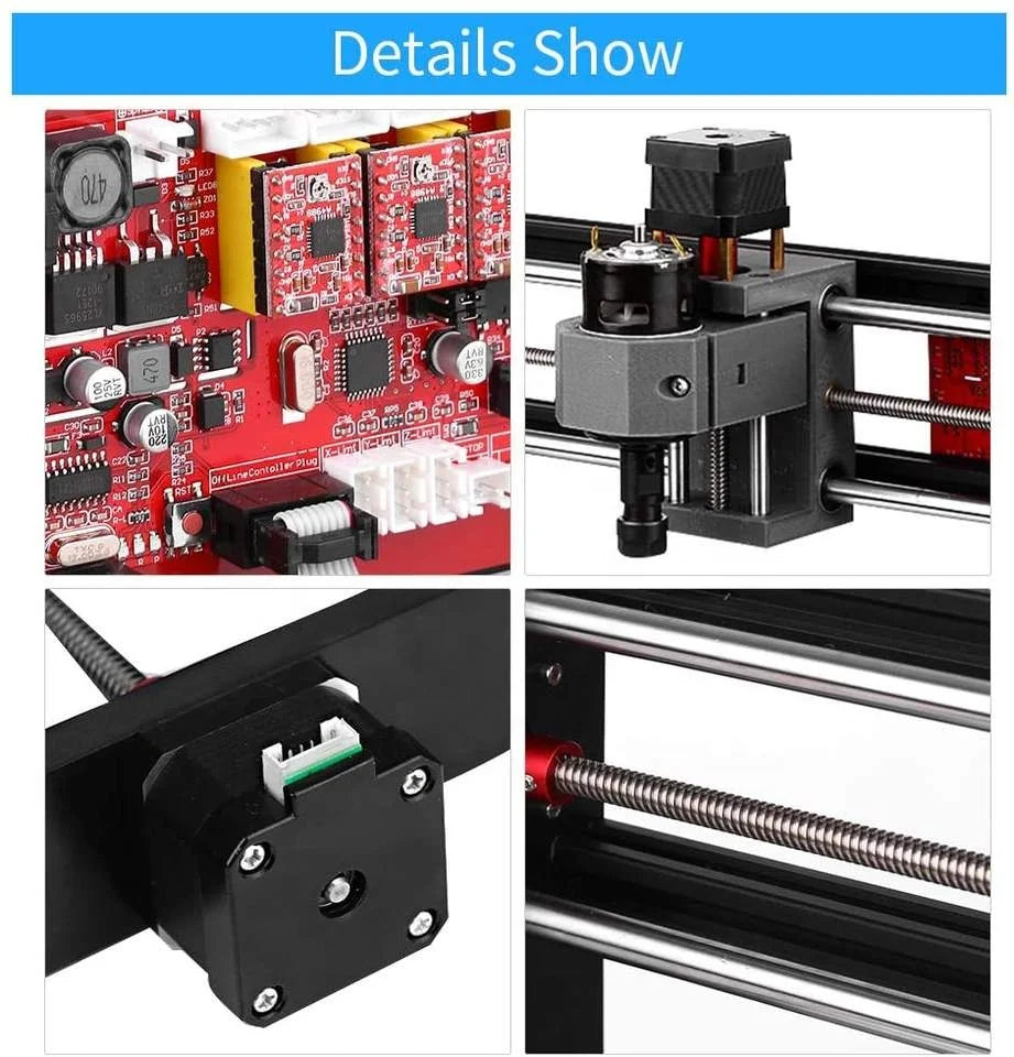 Automatic CNC3018 Laser Engraving Machine ER11 Double Wood Carving Cutting Desktop CNC Router for Retail Restaurant New Used