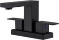 Matte Black Bathroom Faucet Modern 3 Hole Basin Mixer Faucet