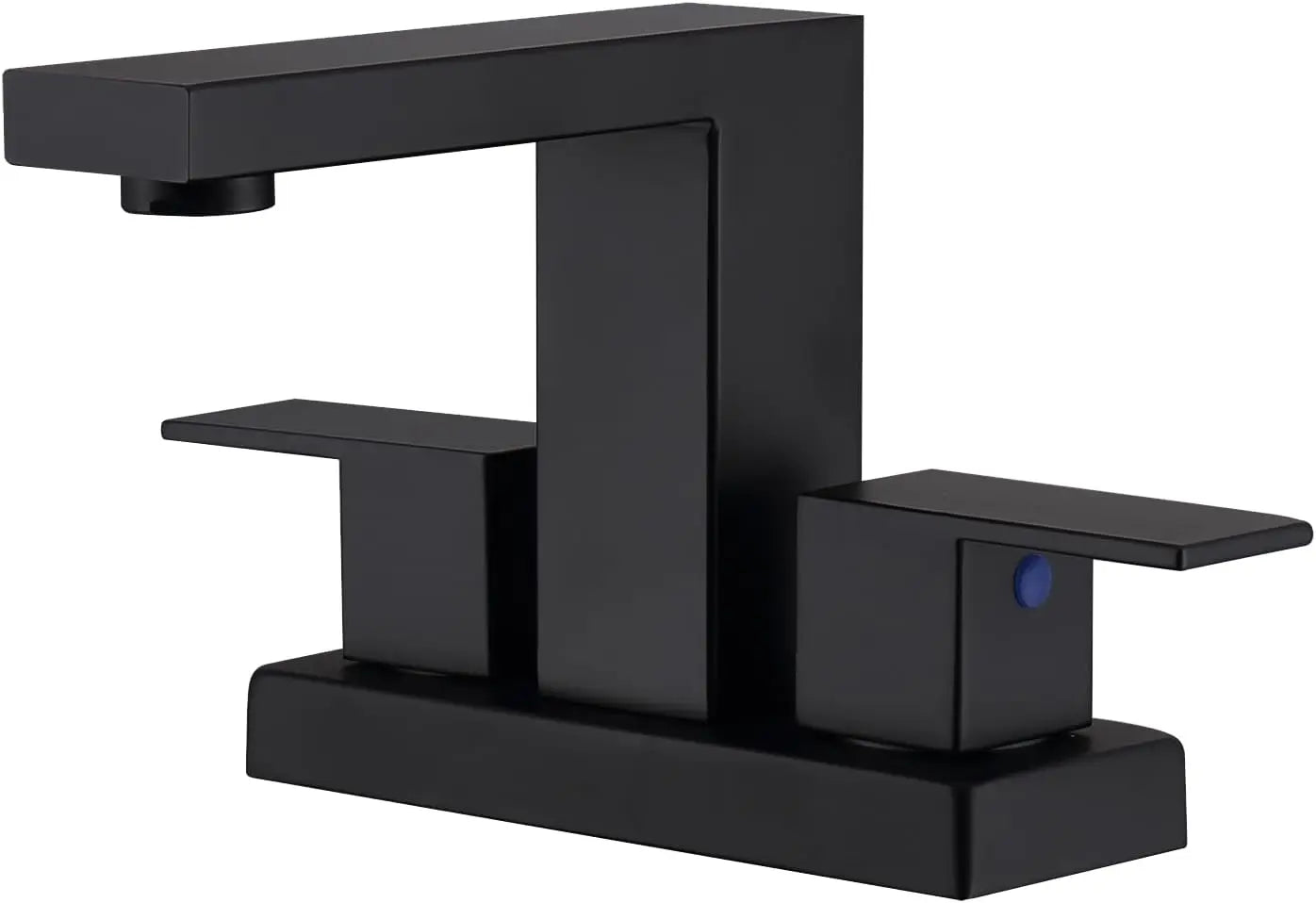 Matte Black Bathroom Faucet Modern 3 Hole Basin Mixer Faucet