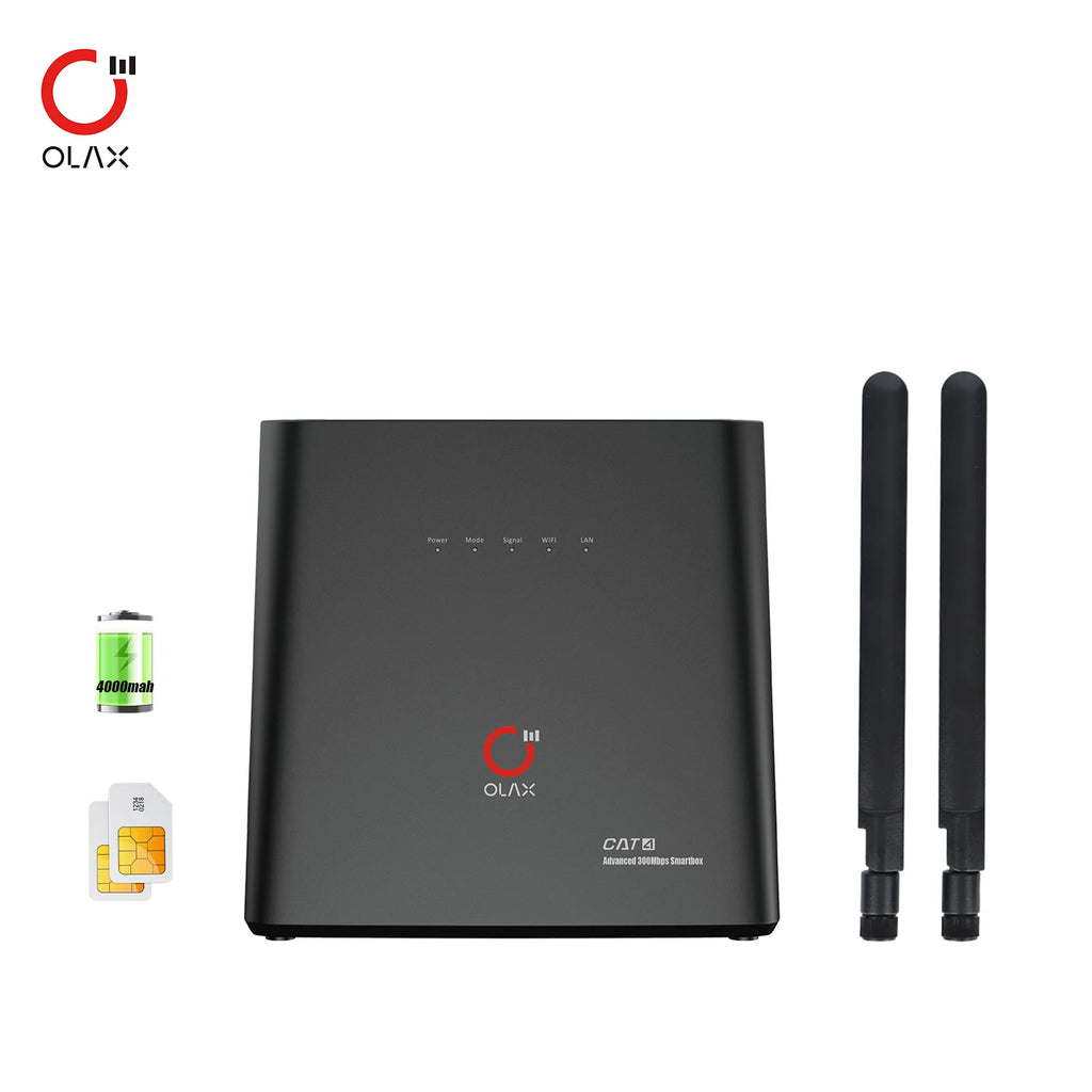 Olax Ax9 Pro Lte Unlocked B1/3/7/8/28ab/38/39/40 Wifi 4g Router External Antenna With Sim Card 4g Wifi Router