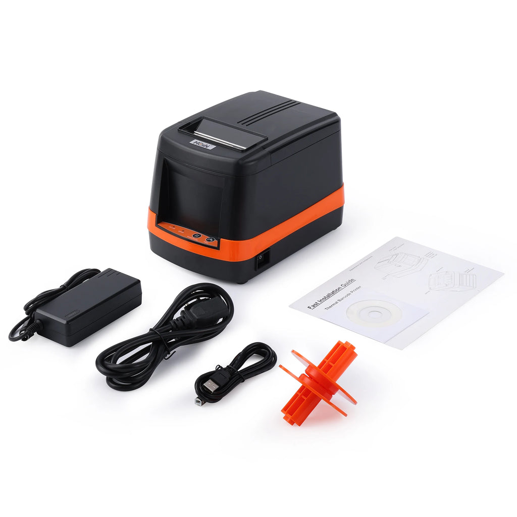 Hoin New 2-in-1 HL-80B Thermal Label Printer Receipt Printer with USB+BT
