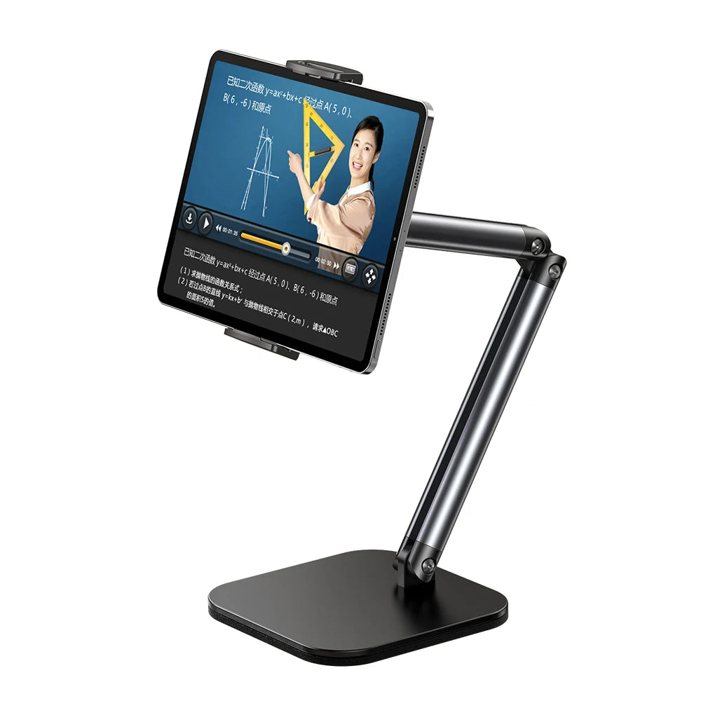 X69Pro Aluminum Alloy Tablet Live Phone Stand Holder Foldable Adjustable Desktop Tablet Stand for Ipad Iphone