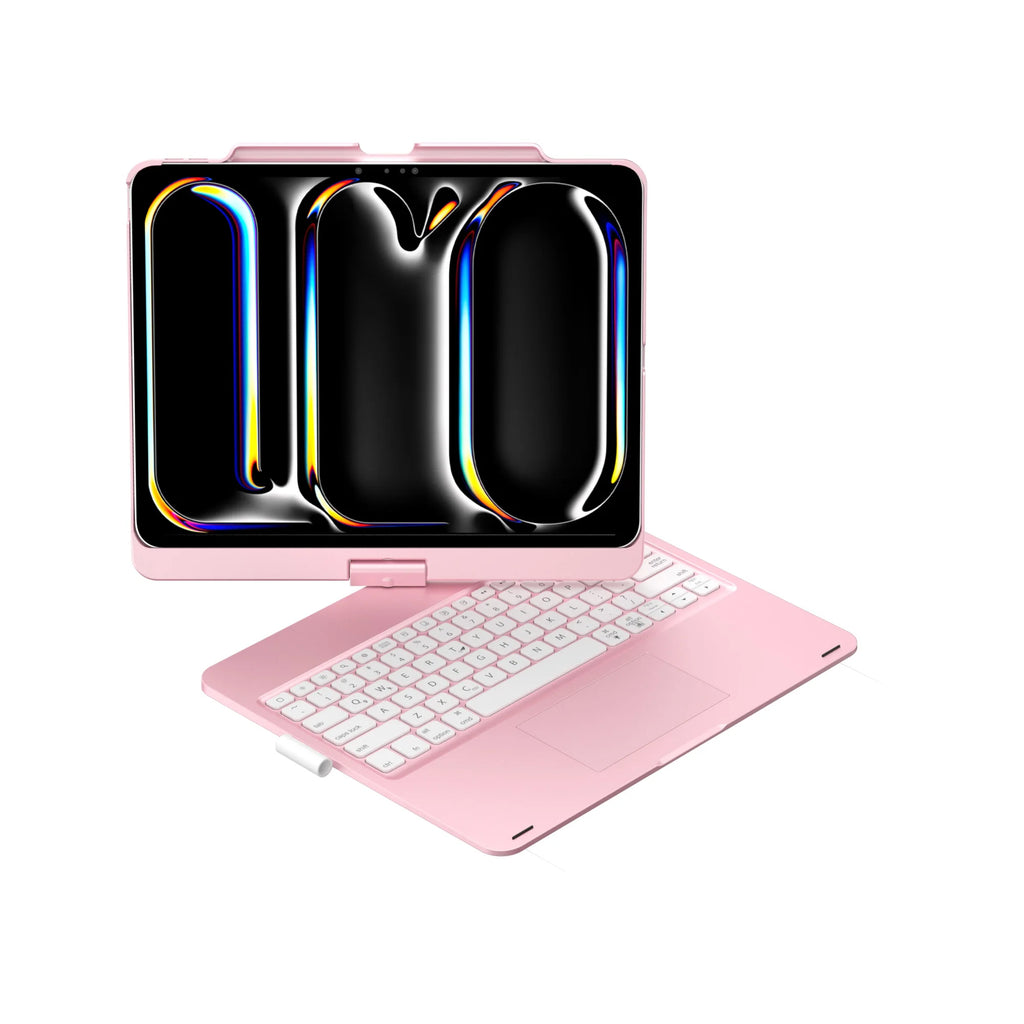 Hot Selling 360 Degree Rotatable Touchpad Backlit Wireless Keyboard Case for iPad Pro 12.9 Inch