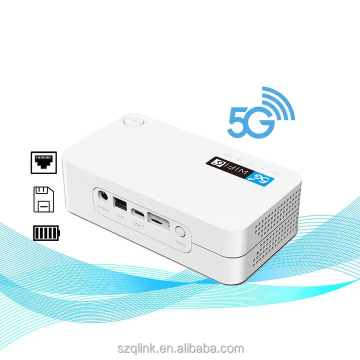 5G SA NSA Nano SIM Modem Qualcomm X55 Chipset Home CPE Dual Frequency WiFi Wireless Broadband Portable Wi-Fi Hotspot Firewall