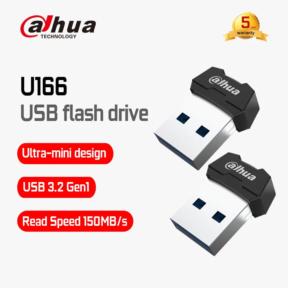 Dahua U166 Mini USB Flash Drive USB3.2 Gen1 Ultra Small 32GB 64GB USB Pendrive Pen Drives Memory Stick for PC New Product