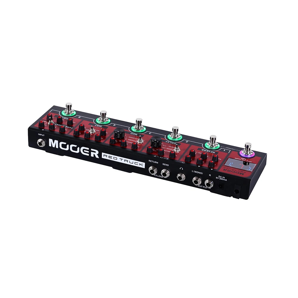 MOOER CPT1 Red Truck Combined Effect Pedal with Guitar Effector with Multiple Effects