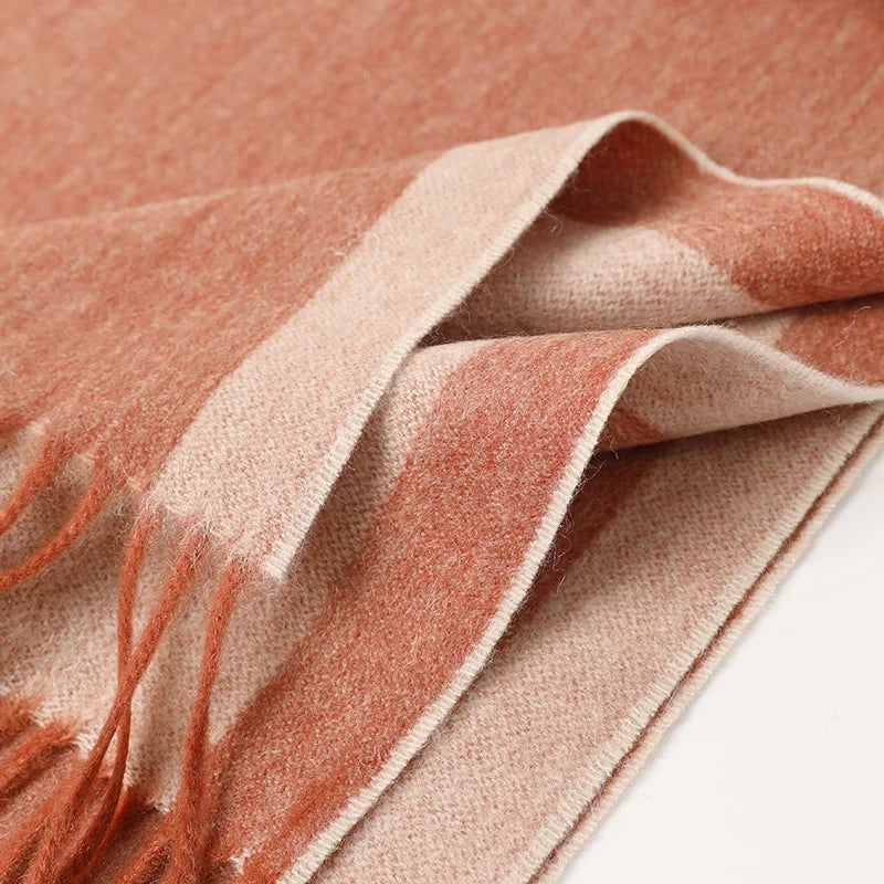 Custom Fashion Winter Warm Soft Scarf Designer Brand 100% Cashmere Luxury Scarves Shawl for Men and Women