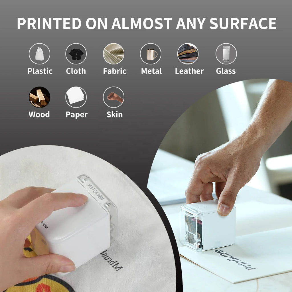 Kongten Full Color Printer Portable Mini Mobile Printer Can Print on Most Materials