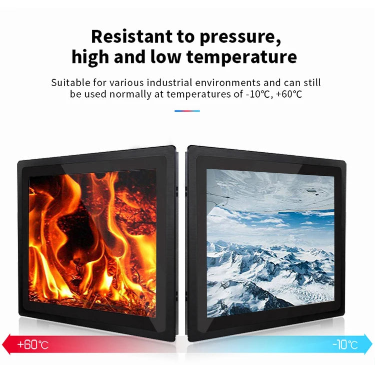 17'' Industrial Android Panel PC 10-Point Capacitive Touch IP65 Waterproof RK3288 Kiosk Stock
