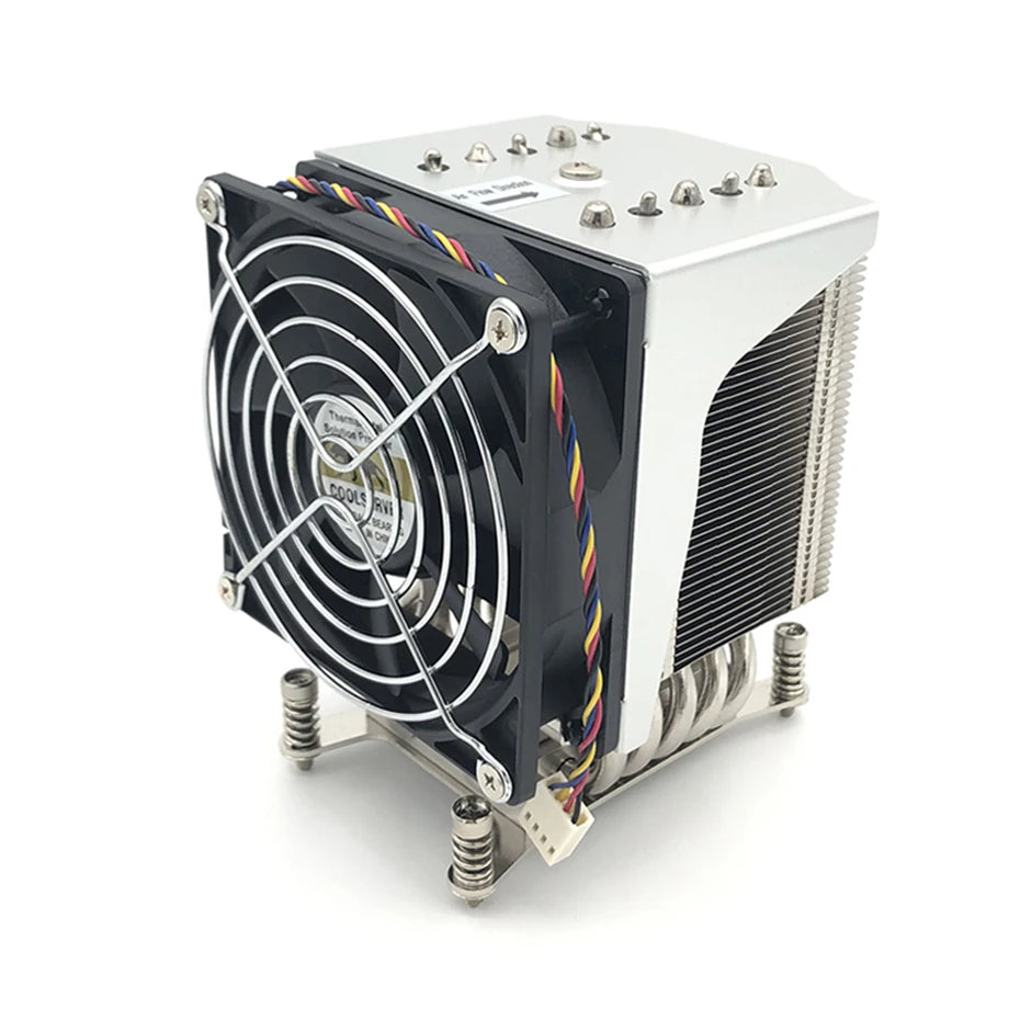 COOLSERVER R20 Cpu Cooler LGA 2011 Cooling Fan 5 Heat Pipes CPU Cooling 4 Pin PWM PC Quiet Intel LGA 2011 2066 CPU Cooling Fan