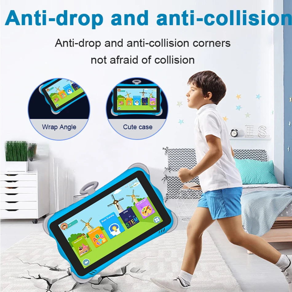 Custom 7 Inch 2gb 16gb Kid Tab Educational Learning 3g 7 Inch Kids Android Tablet With Sim Card Slot