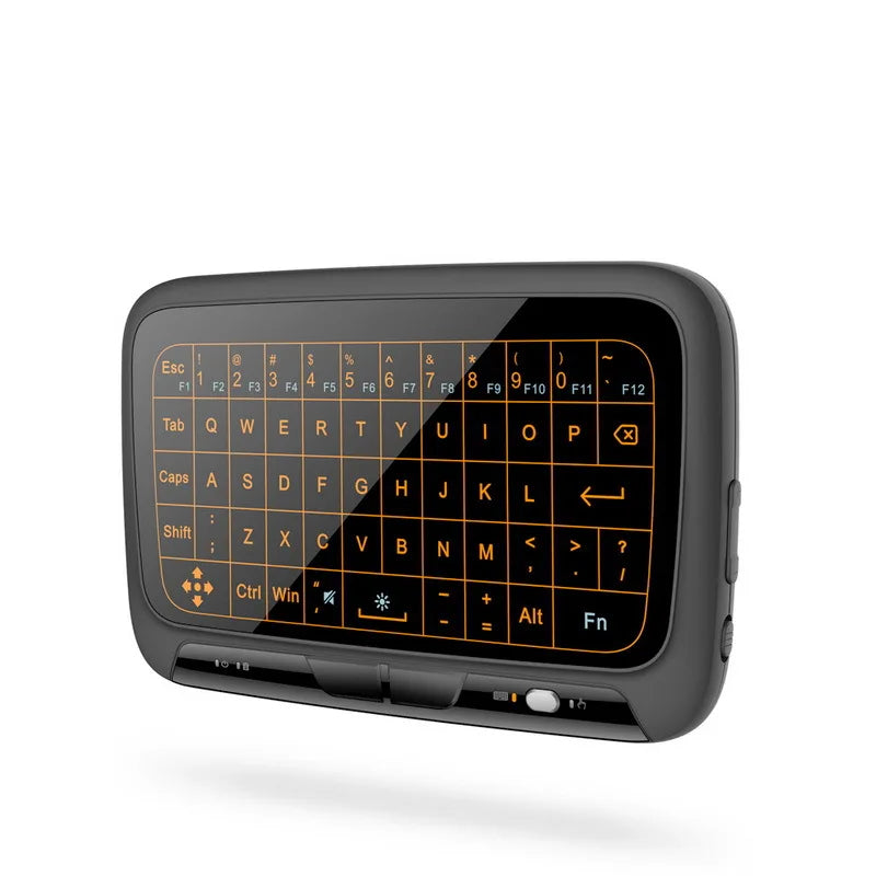 Wholesale 2.4Ghz Mini Wireless Portable Touchpad H18+ Keyboards Li-battery Rechargeable RGB Backlight Keyboard Factory