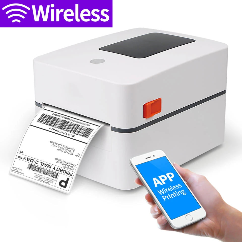 Desktop Thermal Barcode Printer 4x6 120mm Shipping Label Printer With Blue Tooth Thermal Label Printer