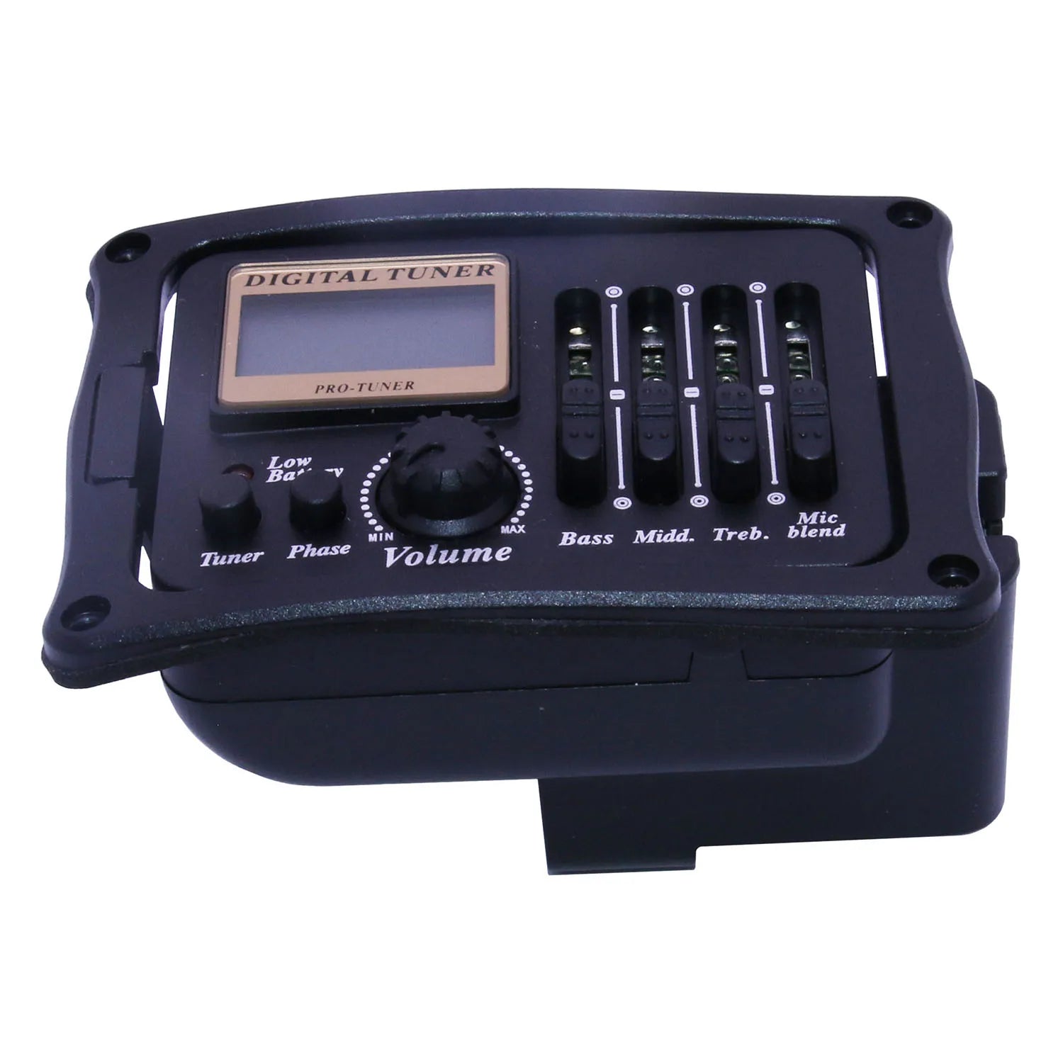Wholesale B12 Acoustic Guitar Pickup 4 Bands EQ Equalizer Preamp Piezo Pickup with LCD Tuner