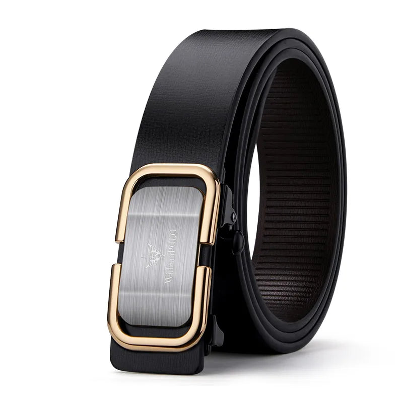 For Brand Special Men's Cowhide Belt with Alloy Buckle 3.2cm Width 115-130cm Length-Clearance Inventory