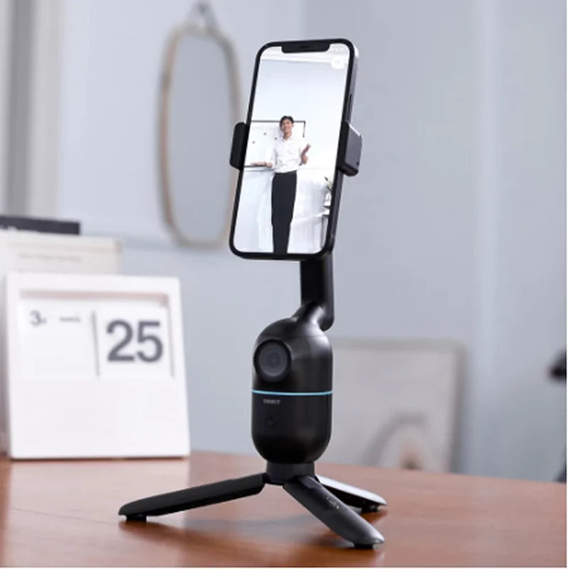 OBSBOT Me AI Powered Selfie Phone Holder Auto Tracking Quick Pick Smartphone Gimbal Webcam for Vlog Live Streaming Photo Video