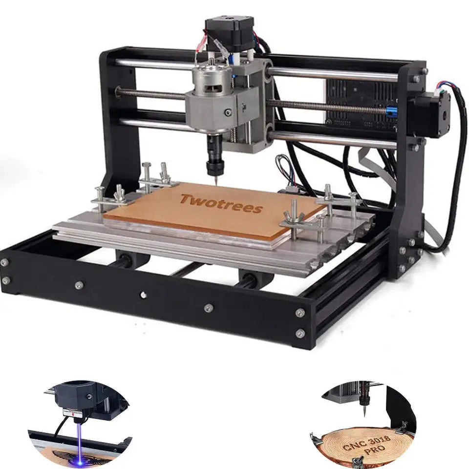 2025 New Arrival FCC ROHS CE Certified Easy-to-Operate 300x180mm CNC Wood Router Machine for Wood Acrylic PVC PCB Bamboo ATC
