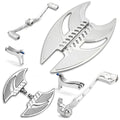 Chrome Blade Driver Floorboards Brake Toe Heel Shifter Levers for Harley Touring Road Glide Electra Glide Flht 2008-2013