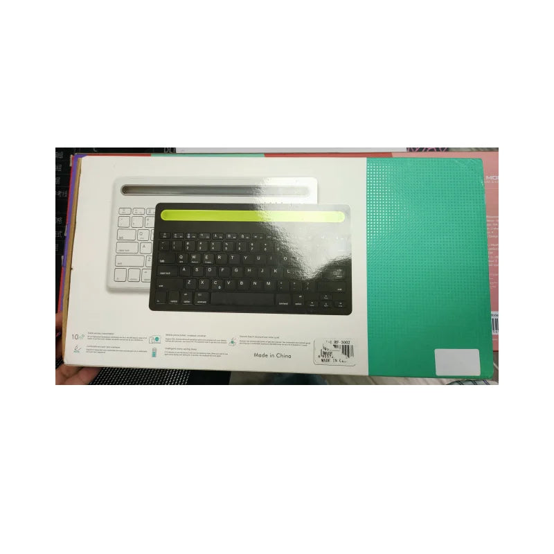 Black Wireless Silent Multi-Device Keyboard Mobile Phone Stylish Portable Convenient Universal Multi-device Wireless Keyboard Wi