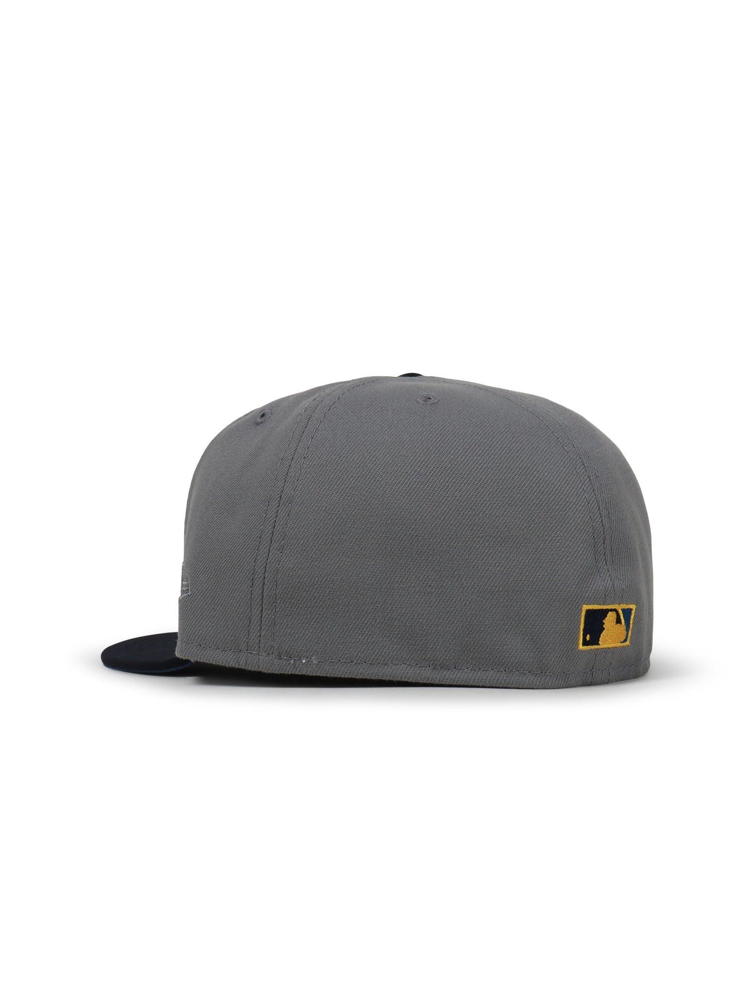 New Era 5950 Dodgers 100Th Anniversary Hat - Misty Morning/Navy
