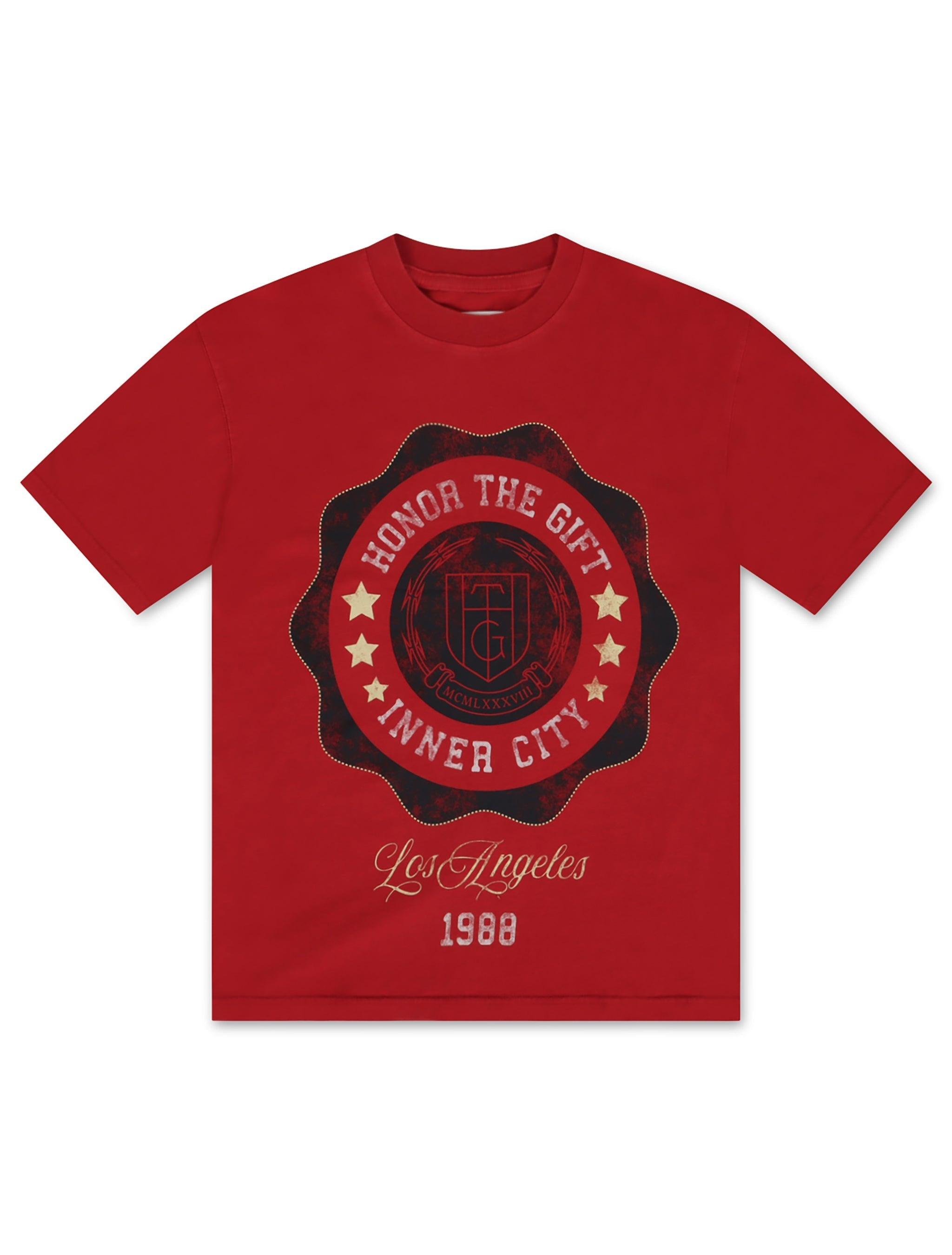 Honor The Gift Seal Logo Tee - Brick
