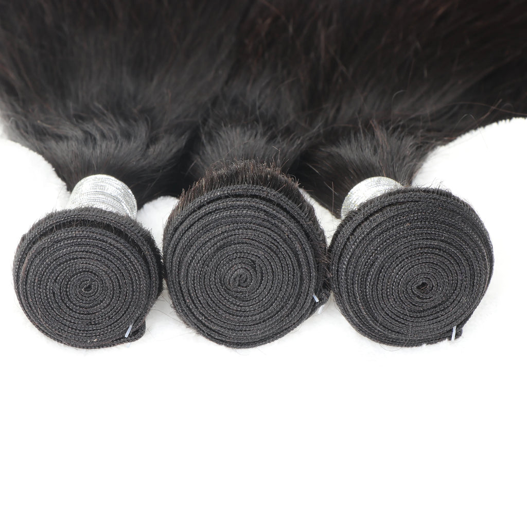 Malaysian Straight Hair Bundles 100% Remy Human Hair Extension Natural Color Bundles Straight Hair Weaves Can Buy 1 Piece 10-40