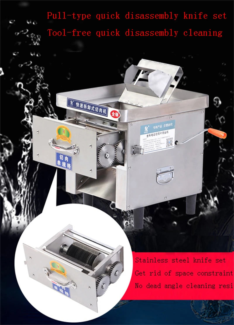 Wholesale Price Desktop Stainless Steel Electric Fresh Meat Shredding   Machine/drawer Type Meat Slicer
