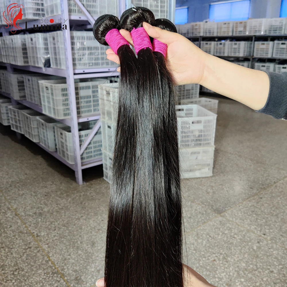 Malaysian Straight Hair Bundles 100% Remy Human Hair Extension Natural Color Bundles Straight Hair Weaves Can Buy 1 Piece 10-40
