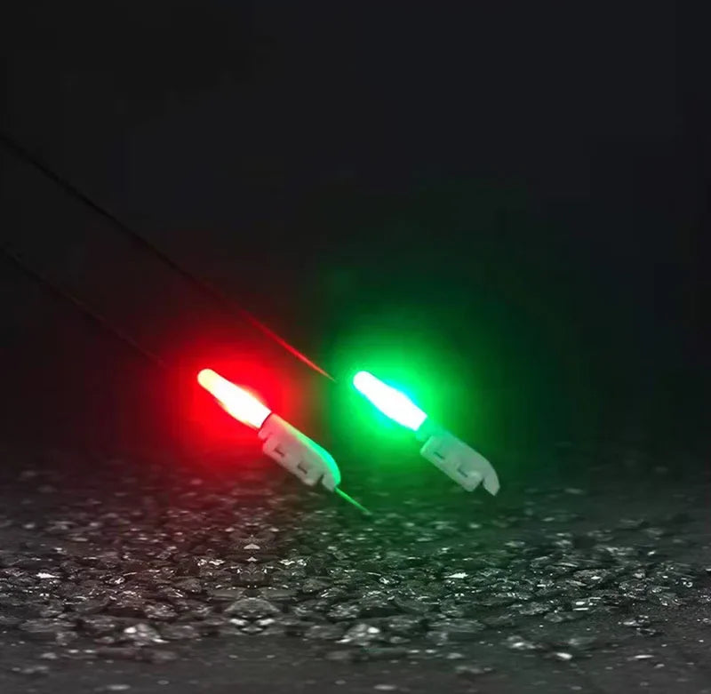 10 pcs/lot Light Stick With Rechargeable battery CR3322 CR425 Clip on Fishing Rod Tip Waterproof Glowing Lamp D002