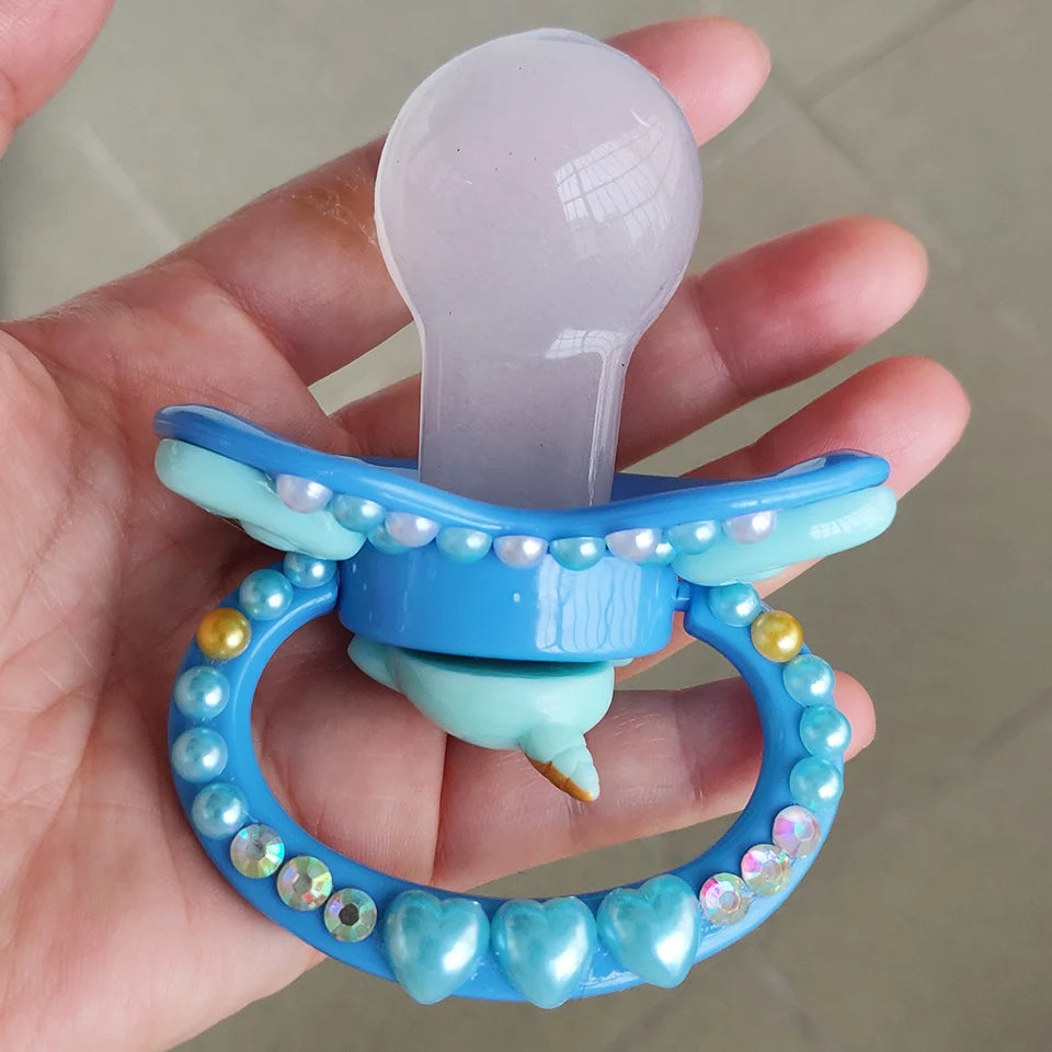 Adult Baby Size Pacifier DDLG Soft Silicone Daddy Girl Dummy Dom Little Space Cute Wing