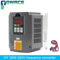 3KW 220V HY HUAN YANG Inverter VFD CNC Spindle motor speed control Variable Frequency Drive 0-400Hz 3P output 1HP or 3HP Input