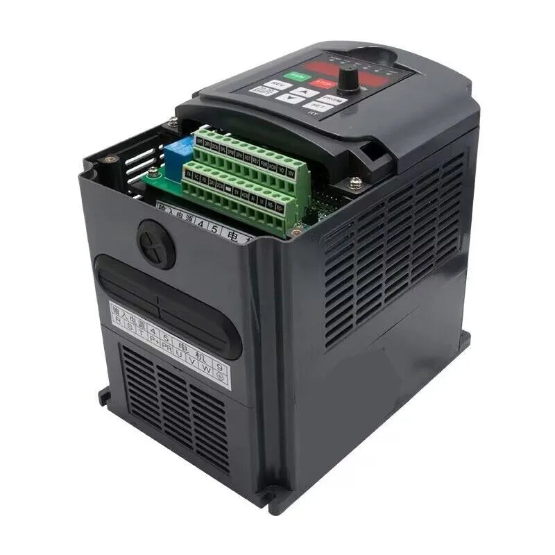 High Efficiency 220V 2.2KW Variable Frequency Drive for CNC Spindle Motor Speed Control 110V/380V 2.2KW 0-400Hz