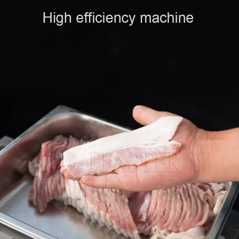 BURUIMU Electric Meat Slicer 2200W Commercial Meat Cutter  Stainless Steel Blades Food Cutting Slicing Kitchen Machine