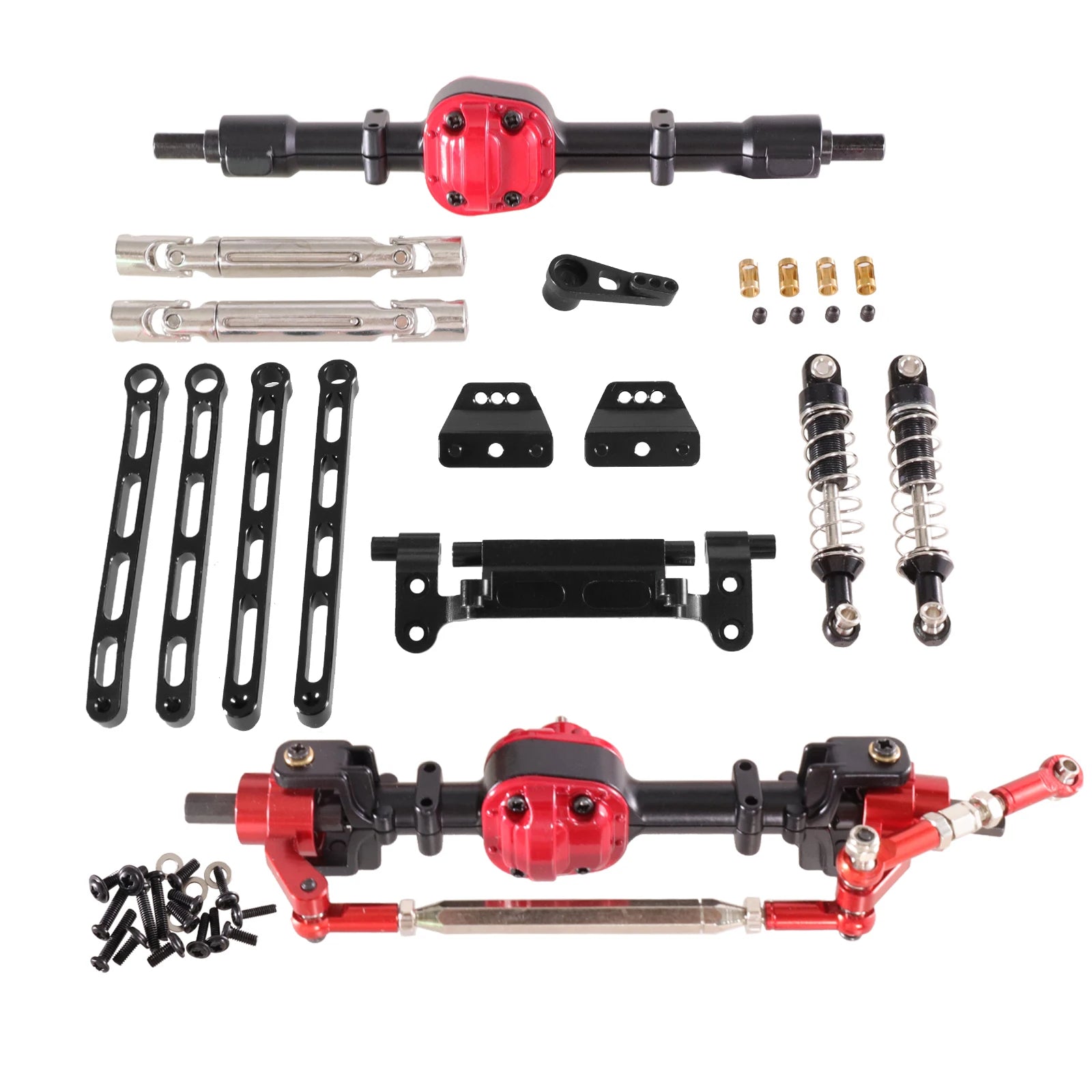 Used For MN Model 1/12 MN82 LC79 MN78 RC Car Parts Metal Upgrade Front And Rear Assembly Kit