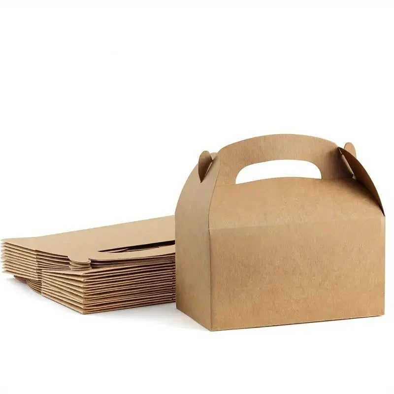 10/30 pack, party packaging box, kraft paper candy box, DIY party decoration cake box, packaging box, wedding decorations