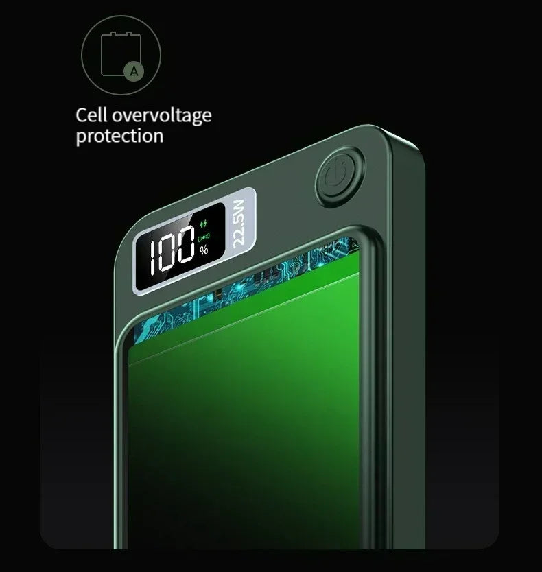 Magnetic Power Bank 50000mAh Large Capacity Wireless Fast Charging Suitable for iPhone Xiaomi Huawei universal mobile Power Bank