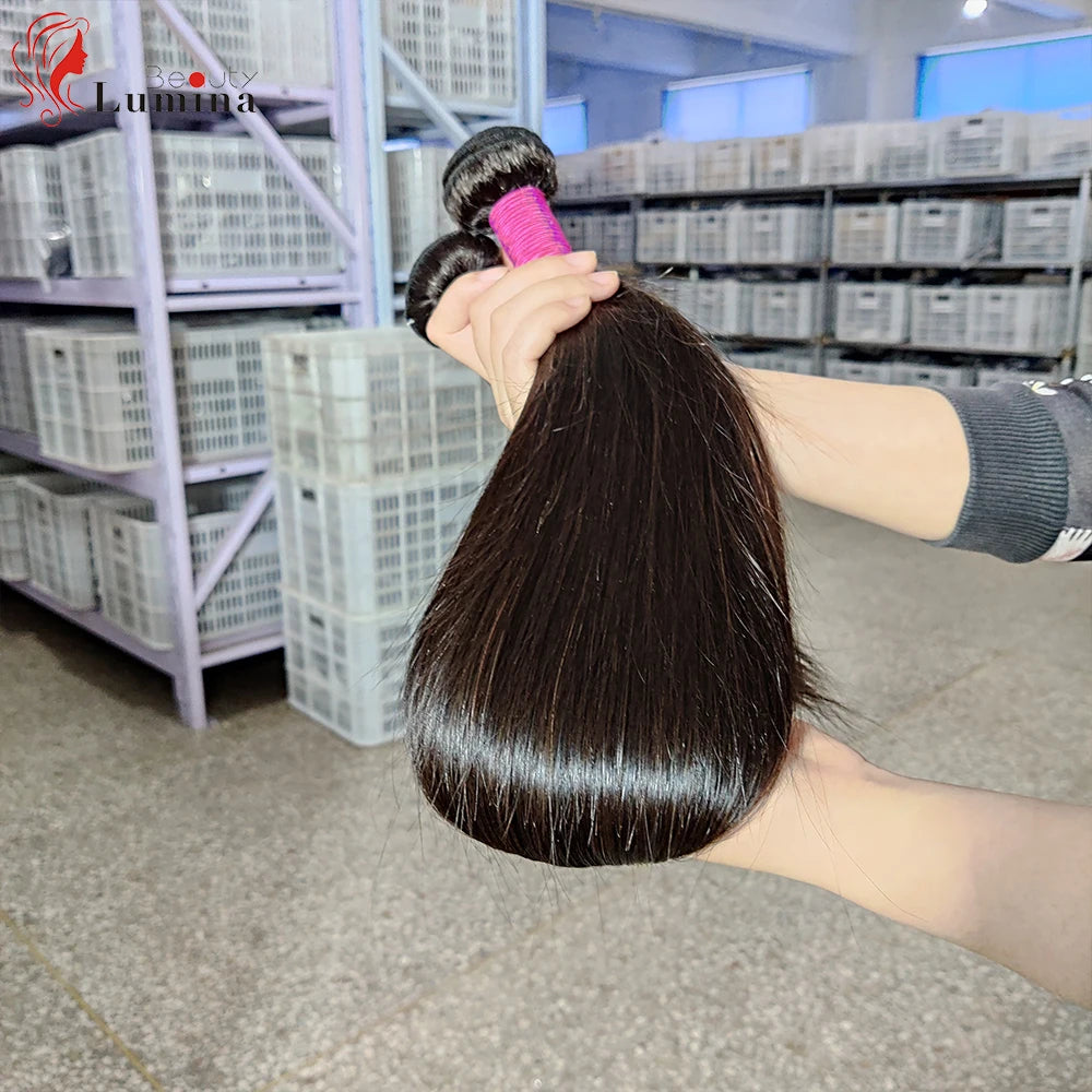 Malaysian Straight Hair Bundles 100% Remy Human Hair Extension Natural Color Bundles Straight Hair Weaves Can Buy 1 Piece 10-40