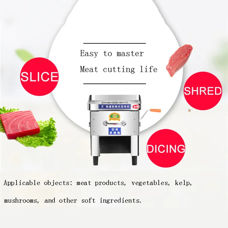 Wholesale Price Desktop Stainless Steel Electric Fresh Meat Shredding   Machine/drawer Type Meat Slicer