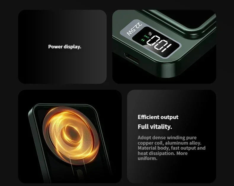Magnetic Power Bank 50000mAh Large Capacity Wireless Fast Charging Suitable for iPhone Xiaomi Huawei universal mobile Power Bank