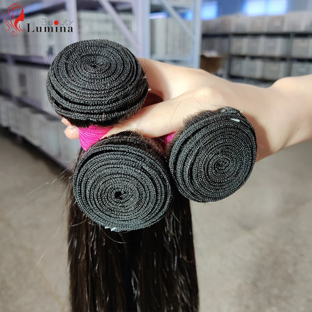 Malaysian Straight Hair Bundles 100% Remy Human Hair Extension Natural Color Bundles Straight Hair Weaves Can Buy 1 Piece 10-40
