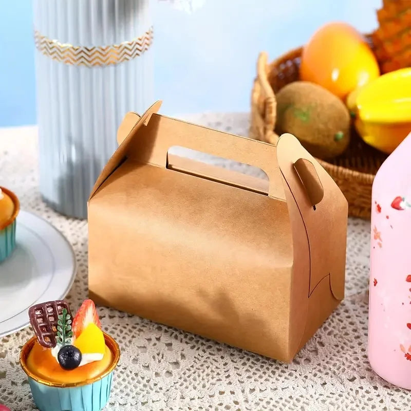 10/30 pack, party packaging box, kraft paper candy box, DIY party decoration cake box, packaging box, wedding decorations